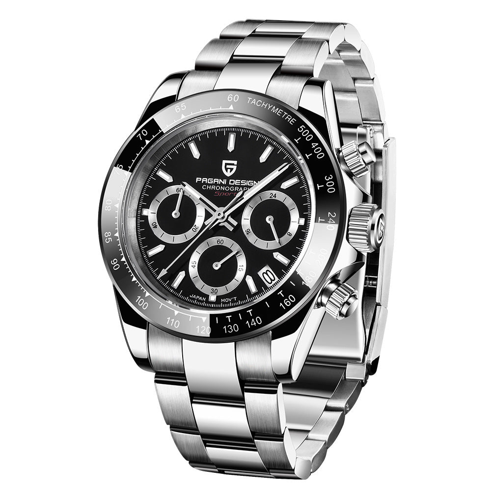 Pagani Design PD-1644 Stainless Steel Hand Watches Calendar Quartz Watch Men Waterproof Date Calendar Reloj Wrist Watch for Men