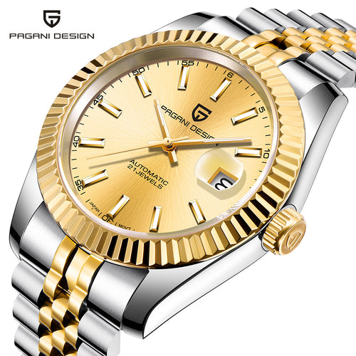 PAGANI DESIGN Men Mechanical Watch Top Brand Luxury Automatic Watch Sport Stainless Steel Waterproof Watch Men Relogio Masculino