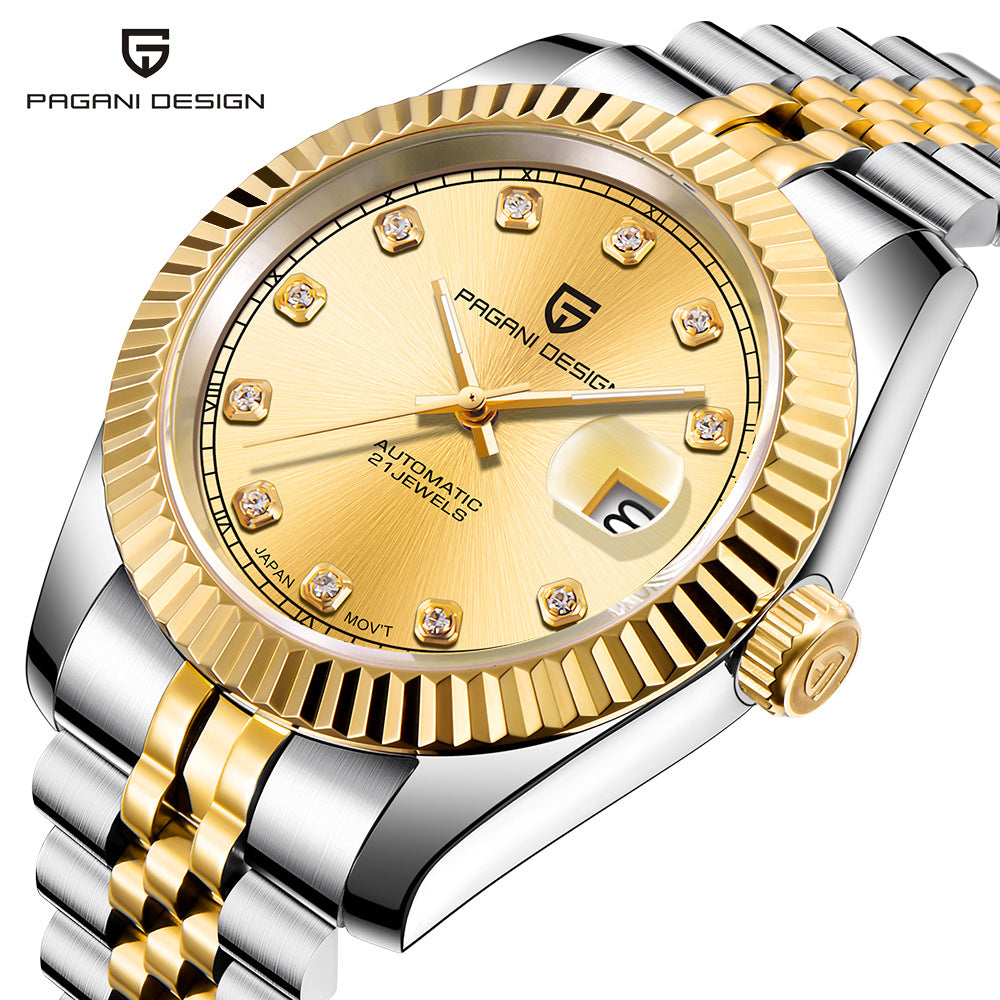 PAGANI DESIGN Men Mechanical Watch Top Brand Luxury Automatic Watch Sport Stainless Steel Waterproof Watch Men Relogio Masculino