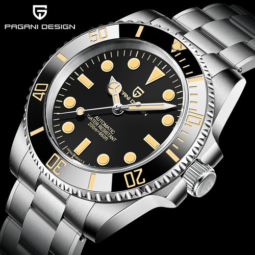 PAGANI DESIGN Men Mechanical Watch Top Brand Luxury Automatic Watch Sport Stainless Steel Waterproof Watch Men Relogio Masculino