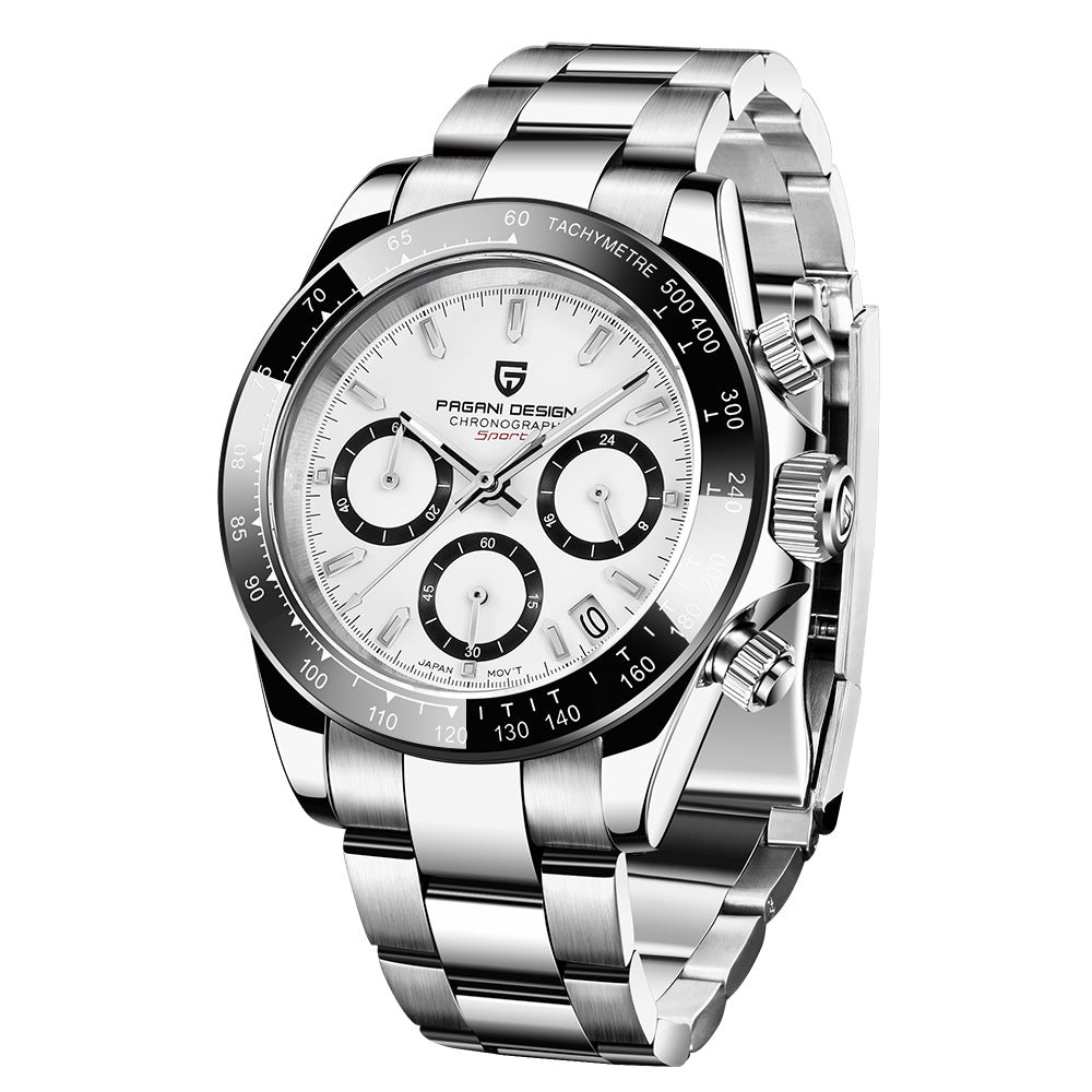 Pagani Design PD-1644 Stainless Steel Hand Watches Calendar Quartz Watch Men Waterproof Date Calendar Reloj Wrist Watch for Men